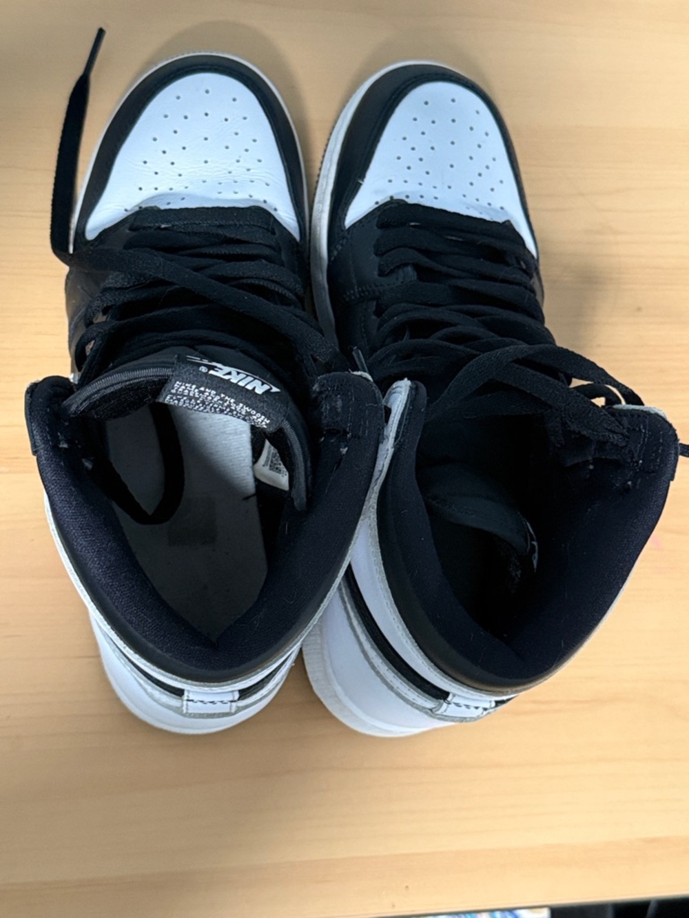 Nike Kids Black and White High-Top Sneakers - Picture 6 of 9